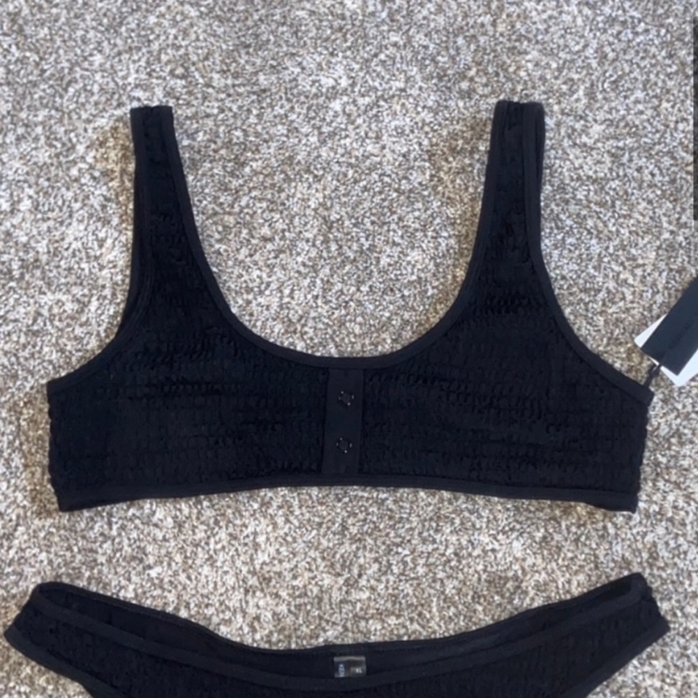 Kendal + Kylie Henley Black Bikini - Picture 4 of 10